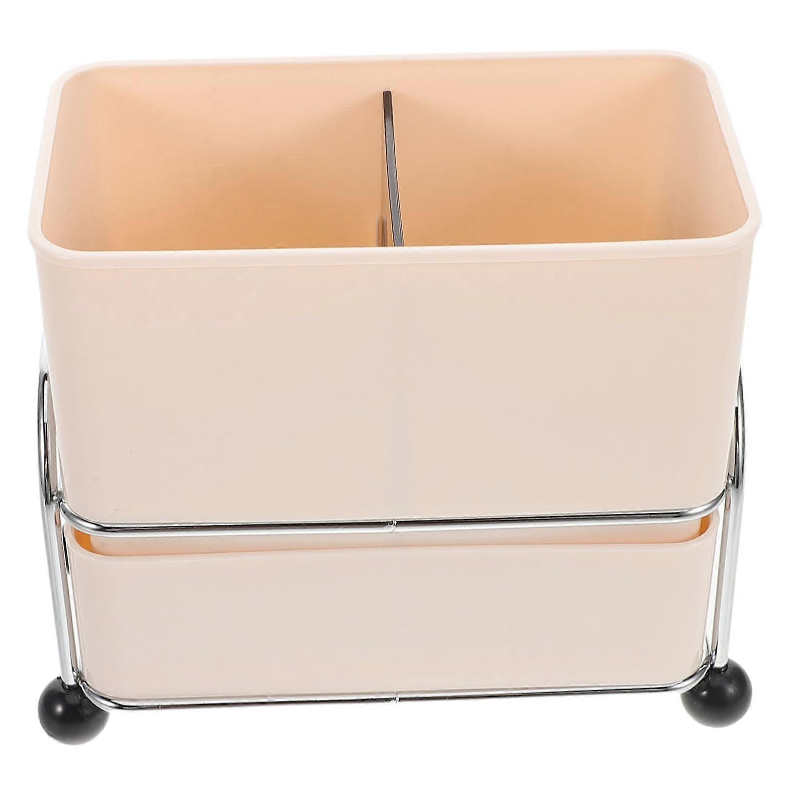 Chopstick Holder Large Capacity Utensil Storage Organizer with Draining Rack for Kitchen