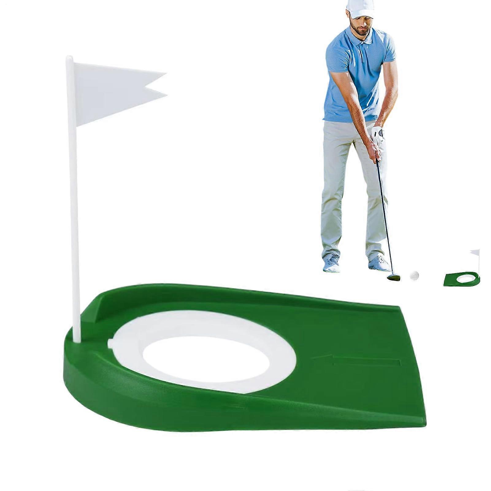 Golf Putting Cup for Indoor Outdoor Practice with Flag, Precision Control, Realistic Simulation