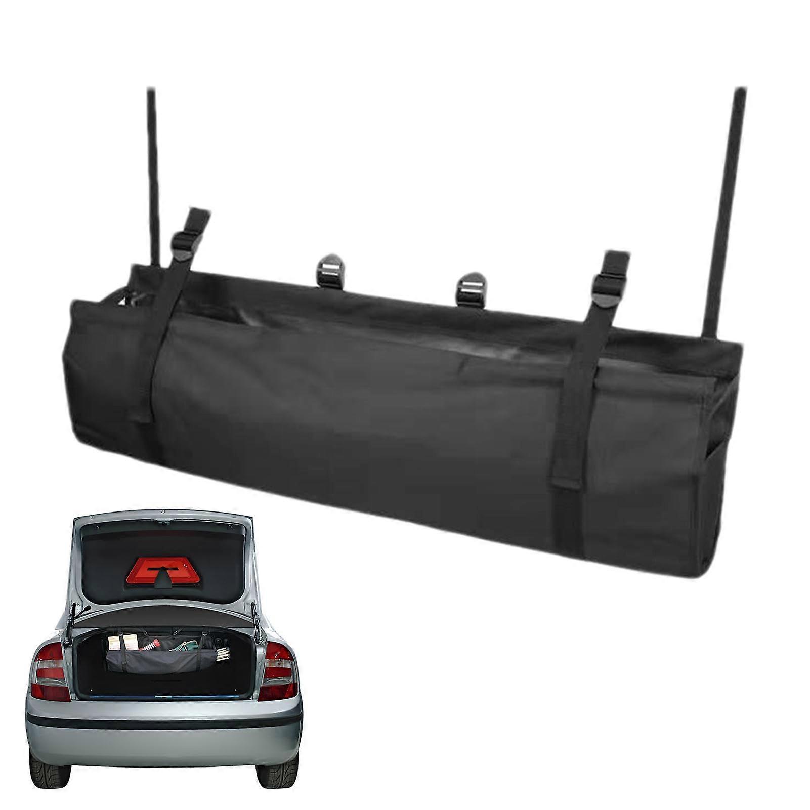 Car Boot Organizer Waterproof Oxford Fabric Large Capacity Foldable Trunk Storage Box with Lid