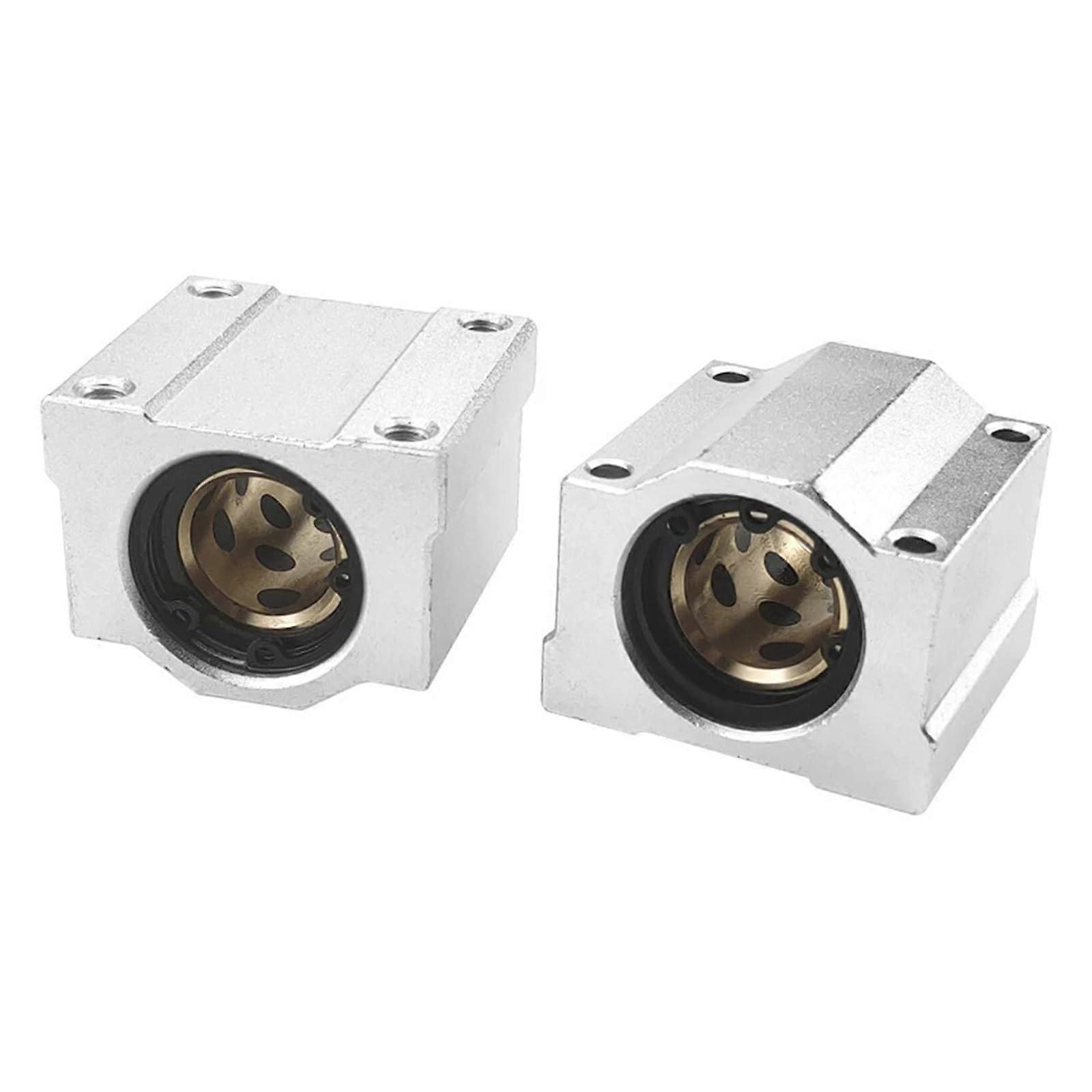 4pcs SCS8UU Linear Bearing Block with Durable Copper Bushing for Smooth Linear Motion 2040UU