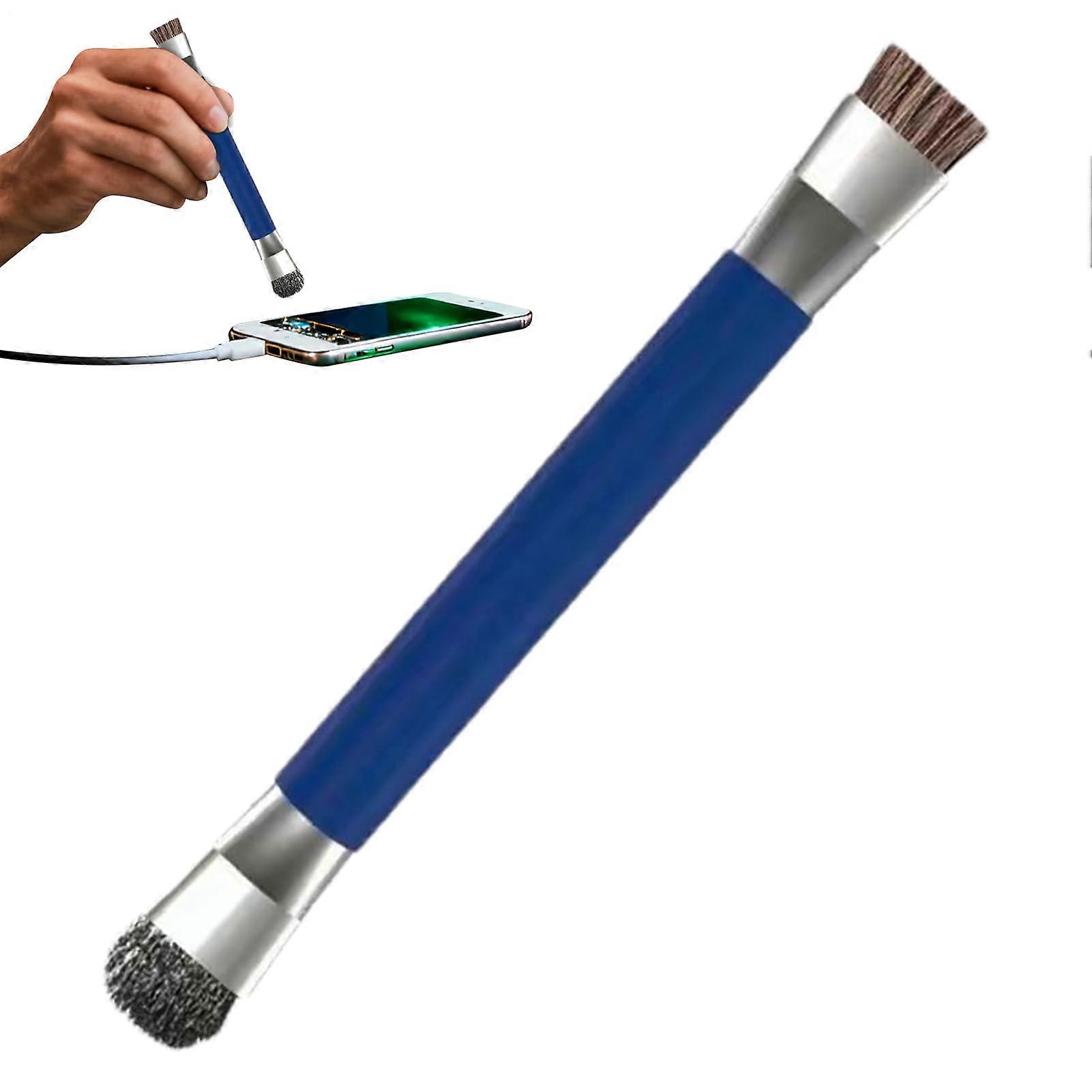 Keyboard Cleaning Brush Double Head Anti Static for Laptop Computer PC Electronics Piano Blue