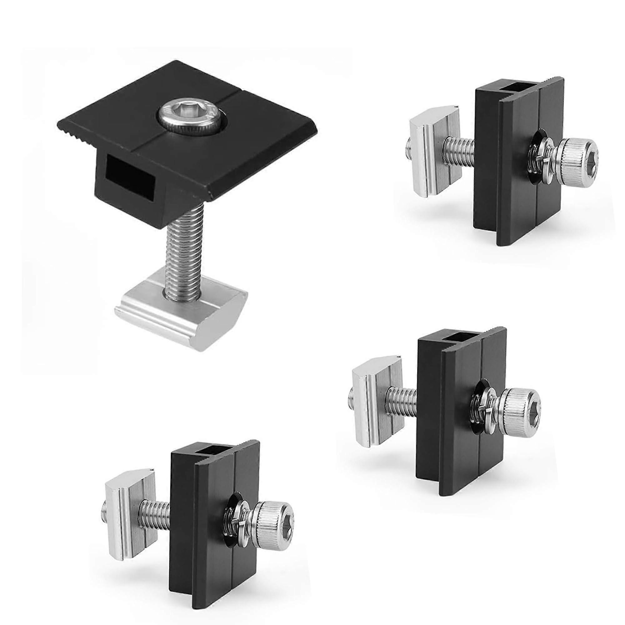 Solar Panel Mounting Clamps 3035mm Aluminum End and Mid Clamps for Precise Panel Alignment