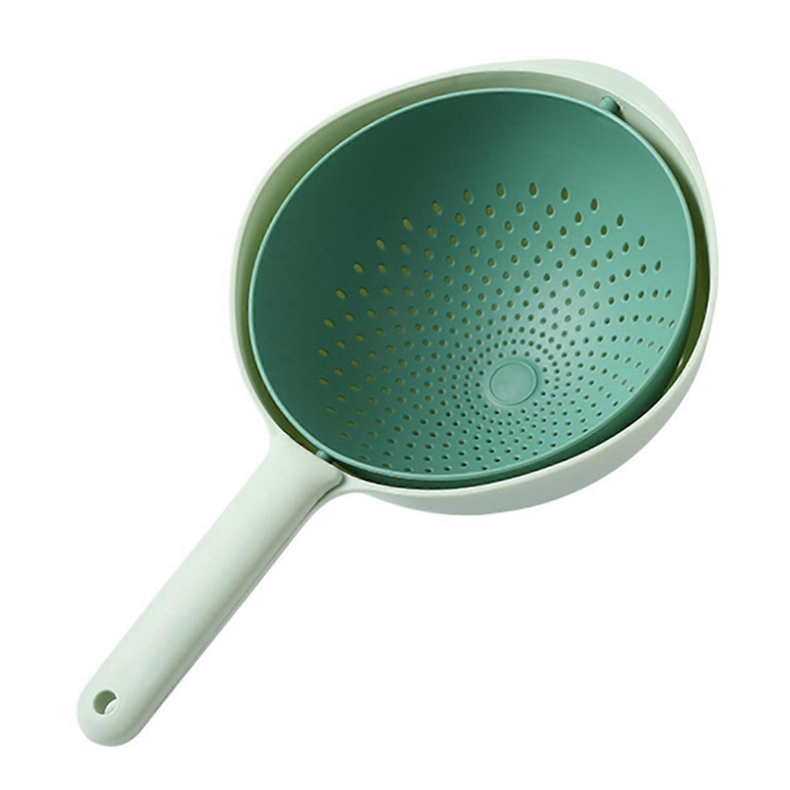 Double-layer Drainage Basket Plastic Vegetable Basket Kitchen Accessories