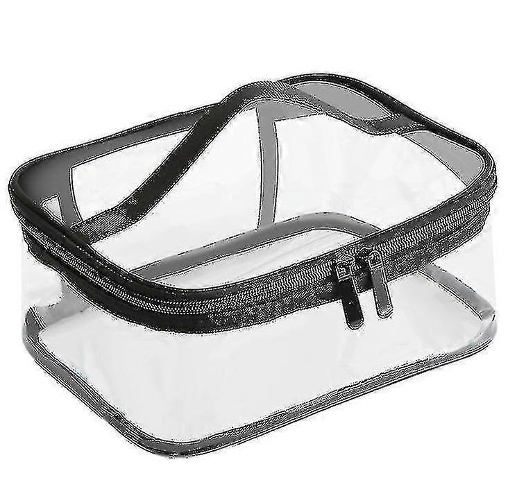 Clear Makeup Bag With Zipper And , Portable Transparent ,medium