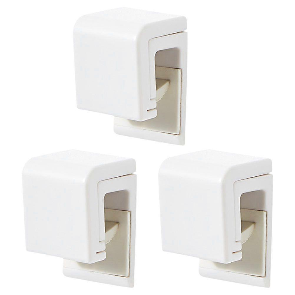 3pcs Wall-mounted Toothpaste Holder Clip Wall Toothpaste Organizer Clip for Home