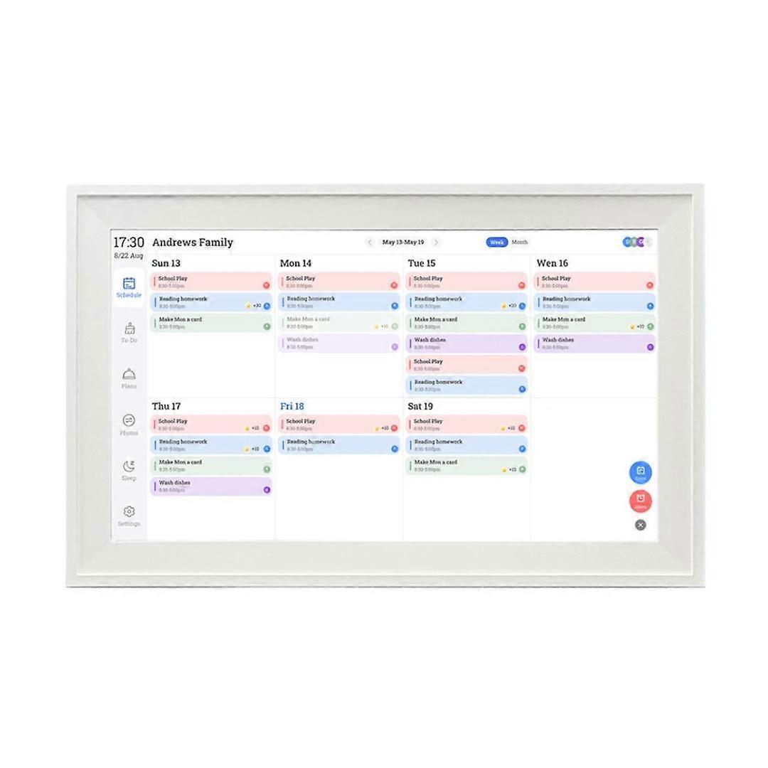 10.1-Inch WiFi Smart Digital Calendar Frame Planner Touchscreen Display With App Control