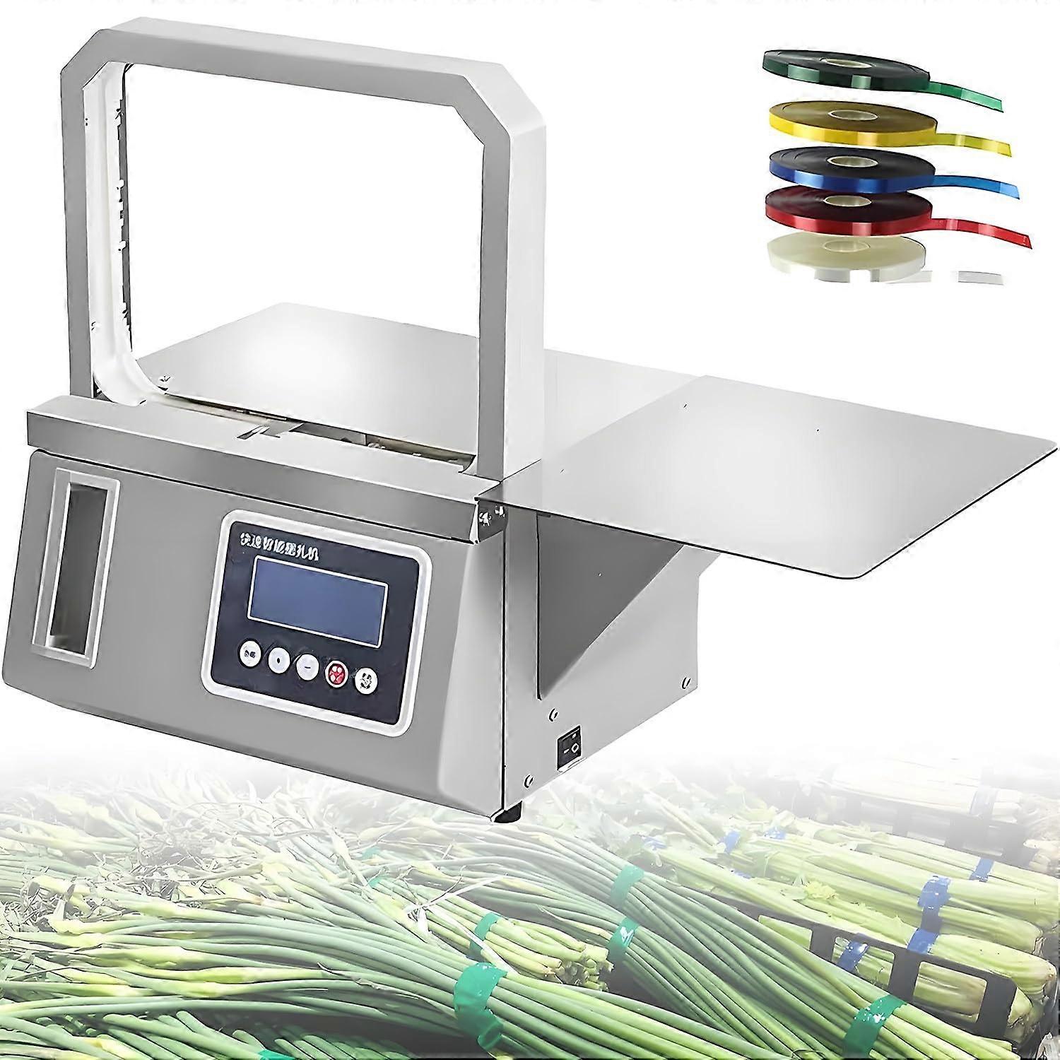 Automatic Vegetable Bundling and Strapping Machine 12mm with 1.5s Fast Cycle and Adjustable Tension