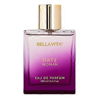 Perfume de mujer Eau de Parfum 100 ml, fragancia floral amaderada de larga duración, aroma romántico para una noche.