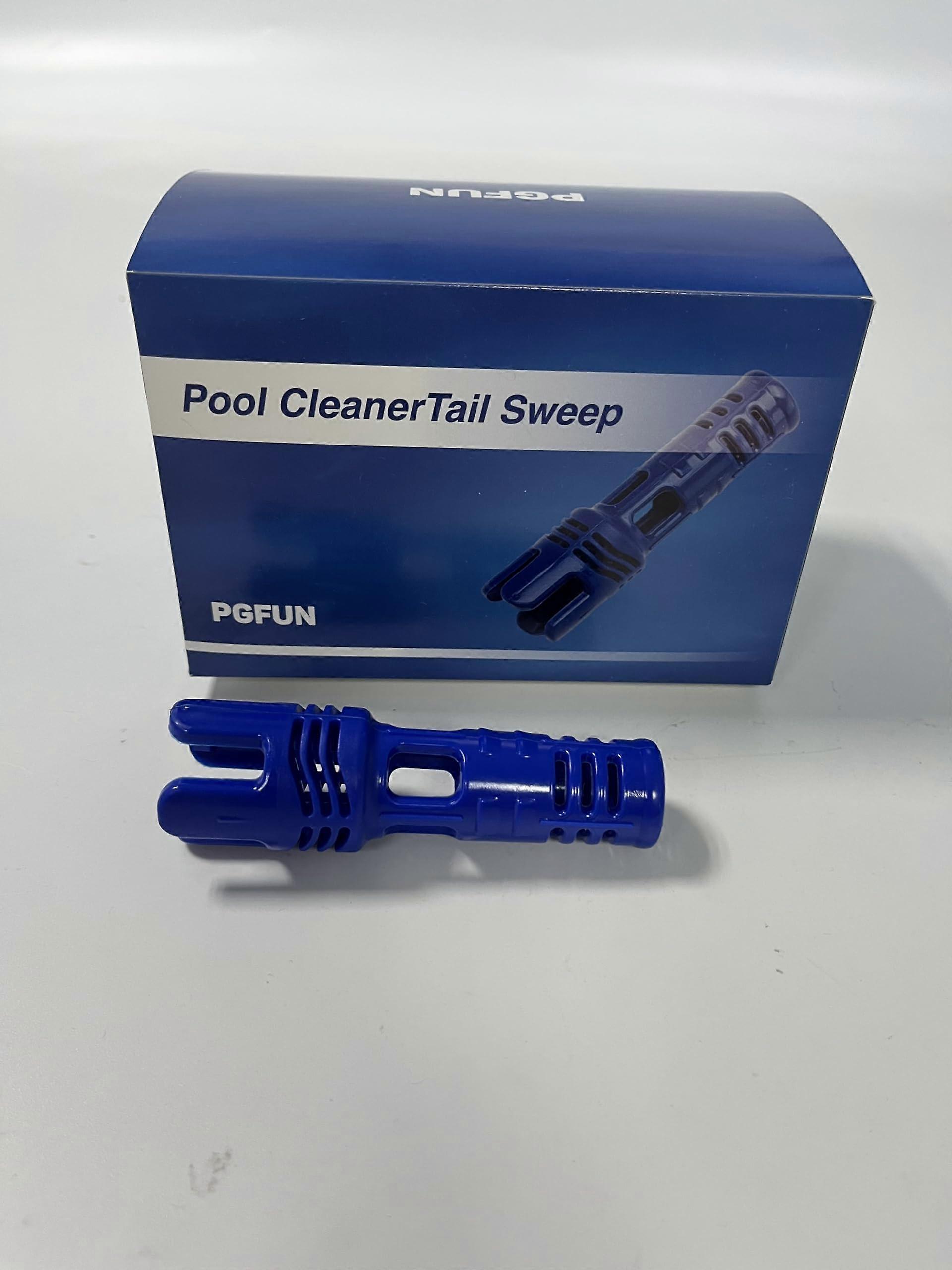 Pool Cleaner Hose Replacement with Sweep Tail Scrubber, 1.25 Inch for Suction Side Models
