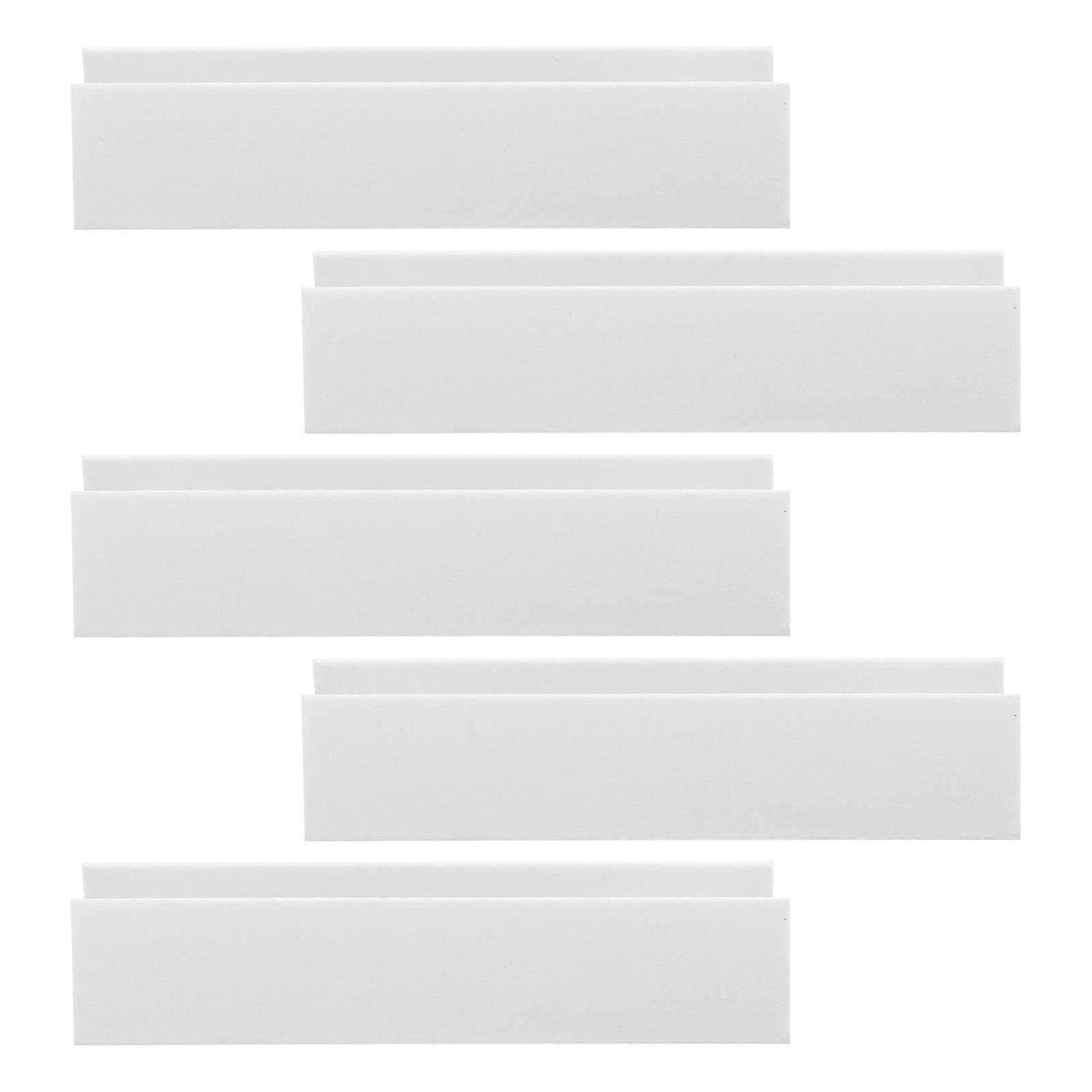 Fence Reinforcement Shape Pet Gate Support White 11x2.5x2cm Reinforcement 5Pcs