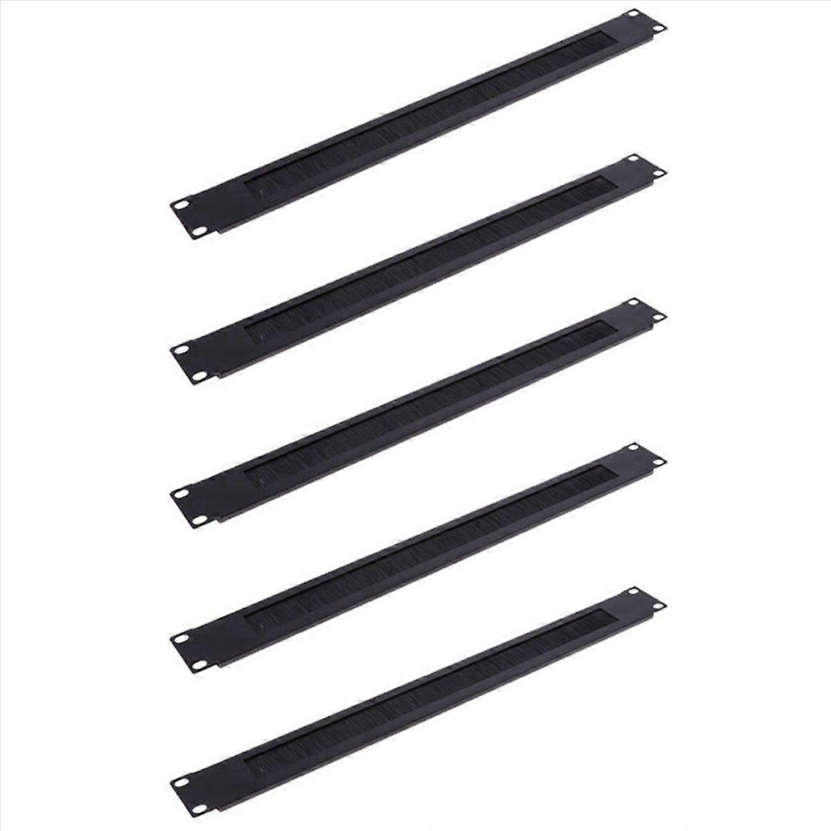 5Pcs 1U 19Inch RACK MOUNT Blanking Plate Rack Mounting Blank Network Brush Panel Server Cabinet Cabl