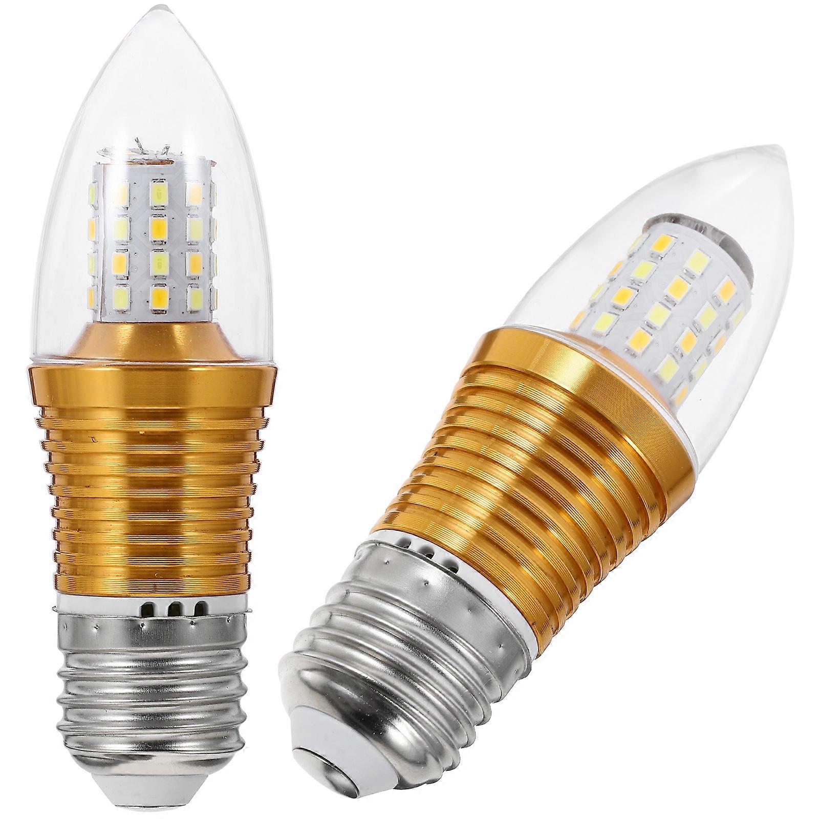 LED Candle Light Bulb Small Screw Bulb with Smart Dimming 2Pcs