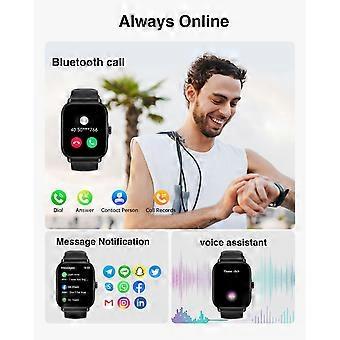 Smartwatch para Homens e Mulheres, 1.85", com funções de fitness, atender/fazer chamadas e monitoramento cardíaco - CHW