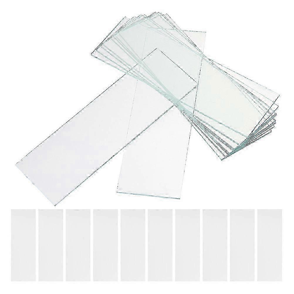 50pcs Microscope Slides Blank Microscope Slides Biological Education Props Microscope Accessories
