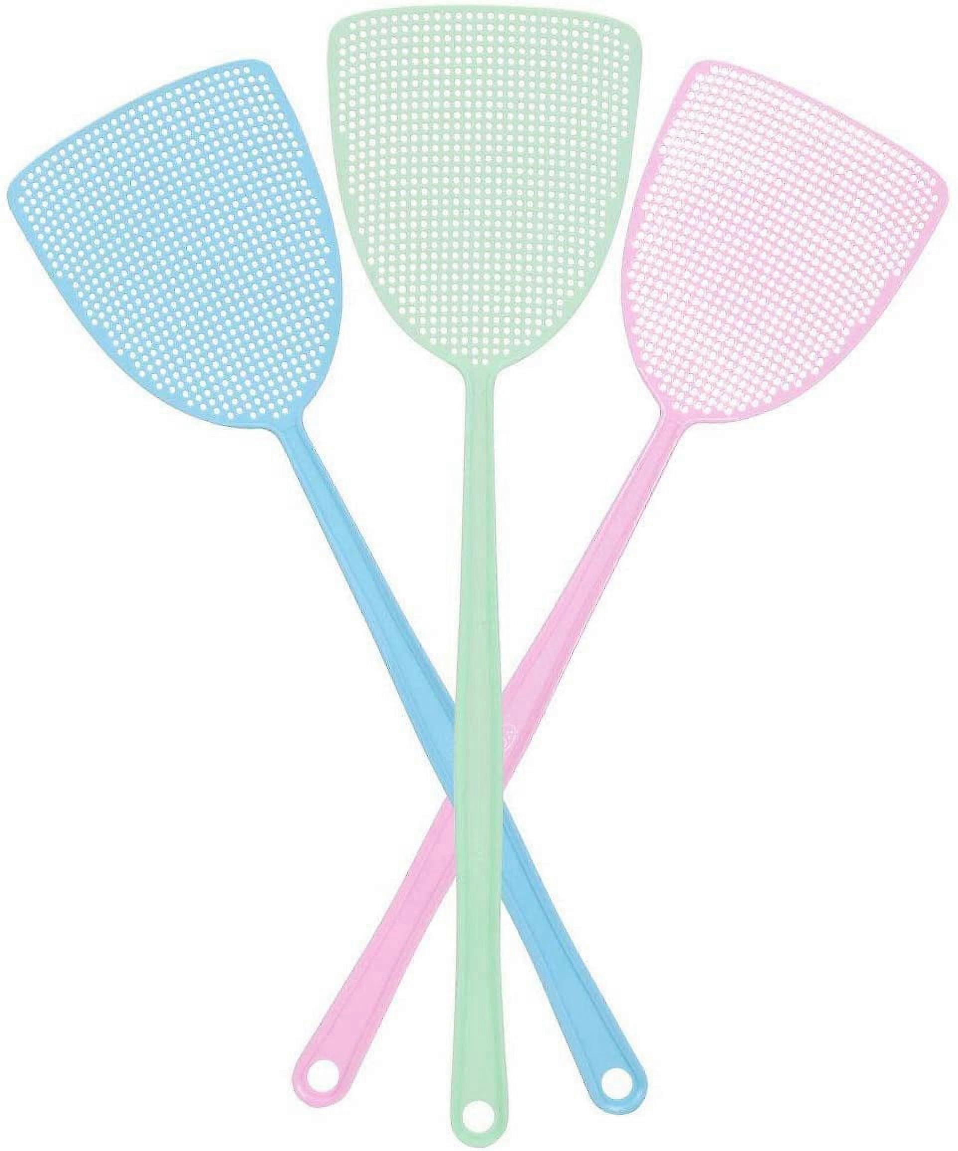 Flexible Fly Swatter, Plastic Multicolor, 3 Piece