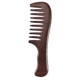 Sandalwood Wide Tooth Comb Curly Hair Portable Coarse Tooth Wooden Comb Hair Massage Tool Coarse