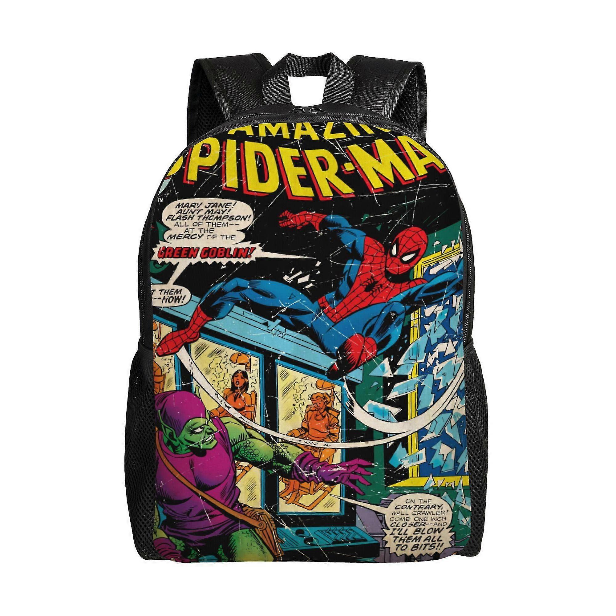 j7067 Spider Man Backpack, Adult Kids Simple Lightweight Casual Backpack for Children Student, Travel Backpack Laptop Backpack for College Work Campin