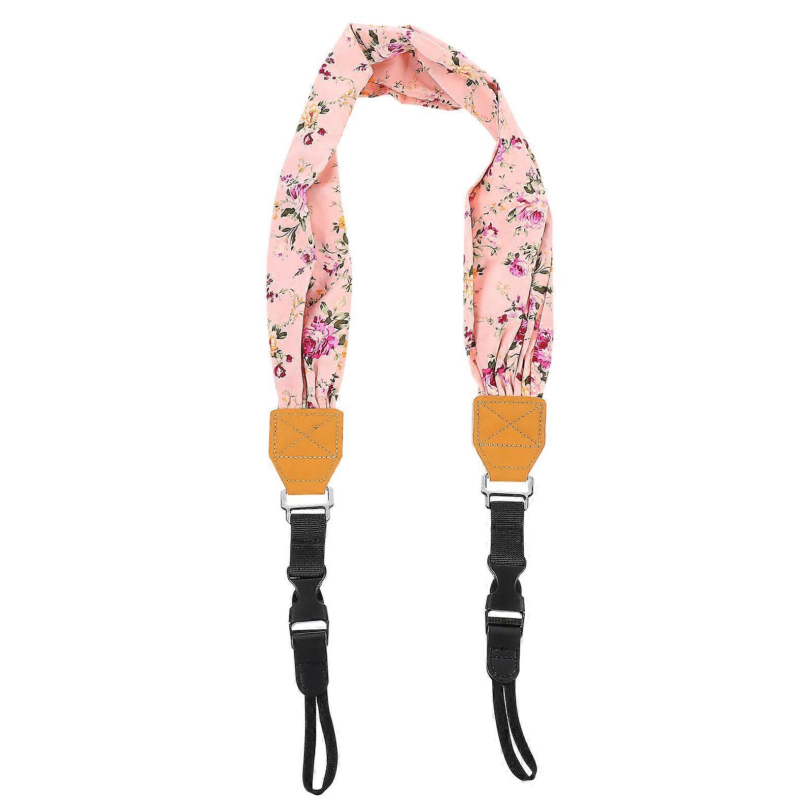 Camera Strap Cotton Shoulder Belt for Camera Use with Scarf Pattern 1Pcs
