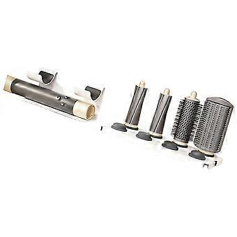 Space Efficient 8 Section Hair Appliance owner For Dryer And Attachments No Screws Necessary  White