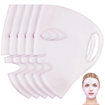 Silikon-Gesichtsmaskenüberzug zur Feuchtigkeitsversorgung, 15 Stück, rosa, wiederverwendbare Masken