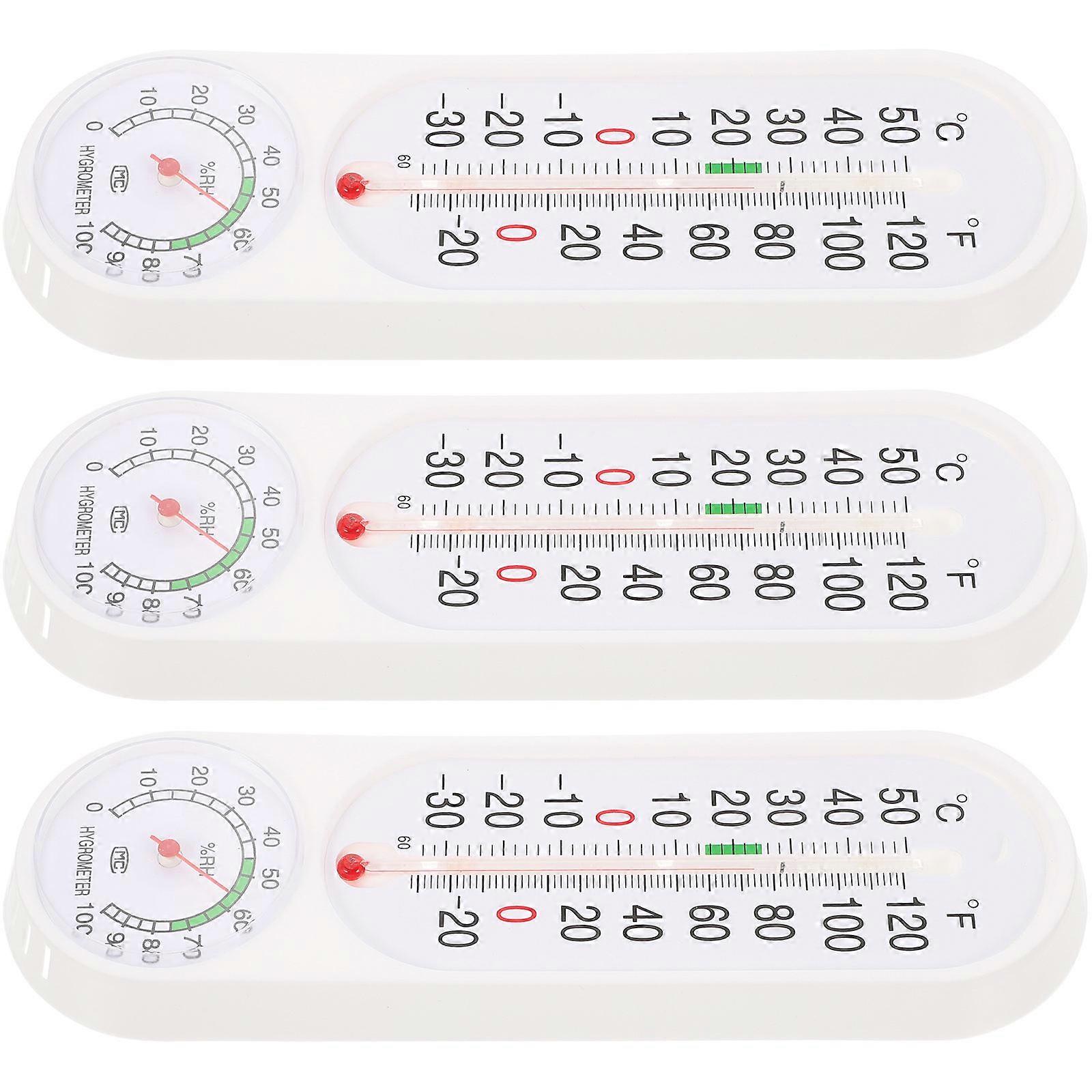 Durable Hygrometer for Outdoor Humidity Detection 3Pcs