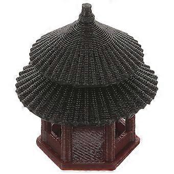 Pavilion Aquarium Landscaping Pavilion Decoration Bonsai Fish Tank Tower Adornment
