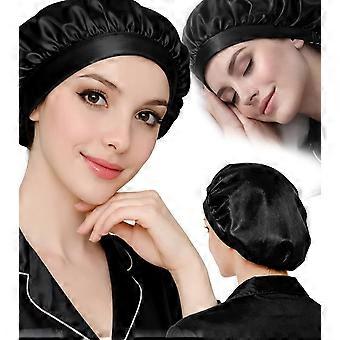 100 % Maulbeerseidenhaube, verstellbare Schlafhaube und Haarband, atmungsaktive Kopfbedeckung für die Haarpflege vor dem Schlafengehen