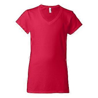 T-shirt à col en V Gildan Softstyle pour femmes