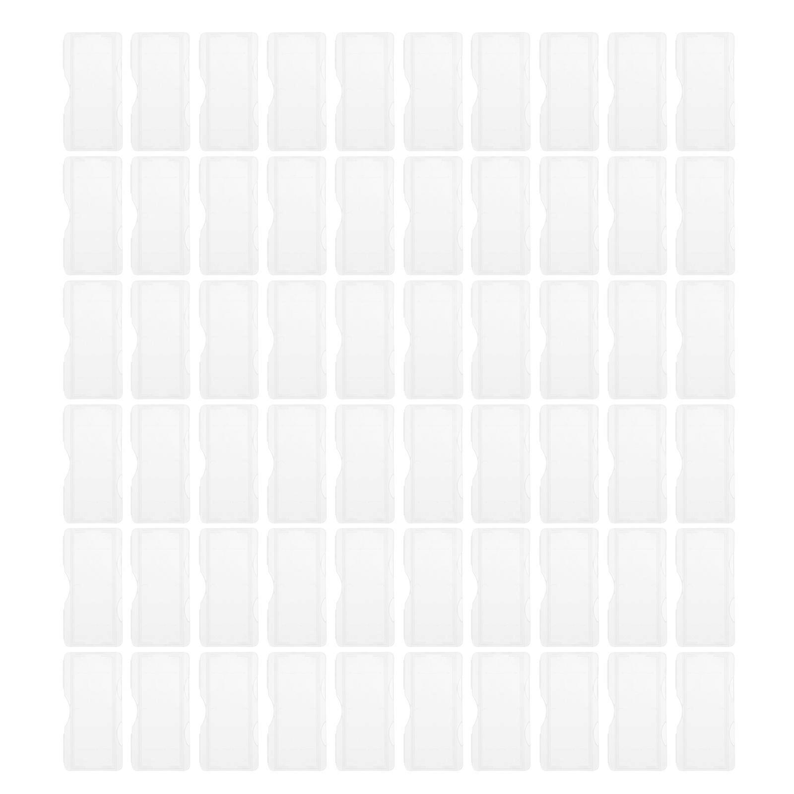 100pcs Plastic Slide Storage Boxes Individual Microscope Slide Holder Slide Boxes for Labs