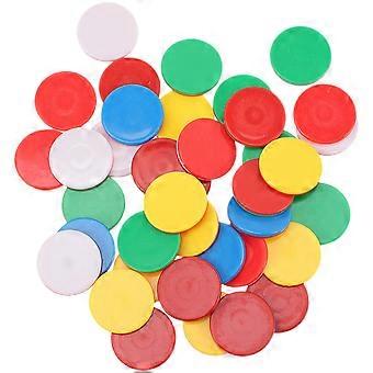 100pcs jogo chips coloridos aprendizagem contadores discos educacionais chip jogo contando tokens