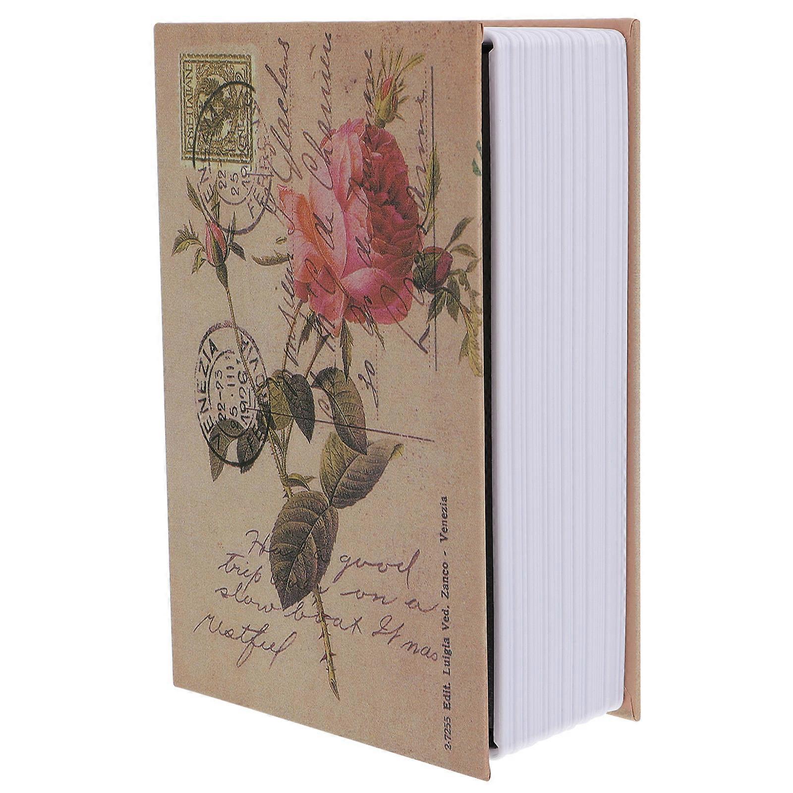 1 Pc Simulation Book Lock Box Metal Security Safe Box Key Type Rose Safe Box