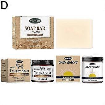 Beef Fat Skincare Set: Body Cleansing & Moisturizing Smooth Skin Soap