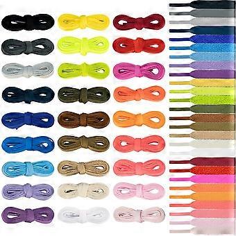 27 pares de cordones planos de colores, juego de 27 cordones de colores