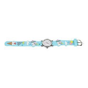Sky- Watch with Adorable Unicorn Pattern and Plastic Strap