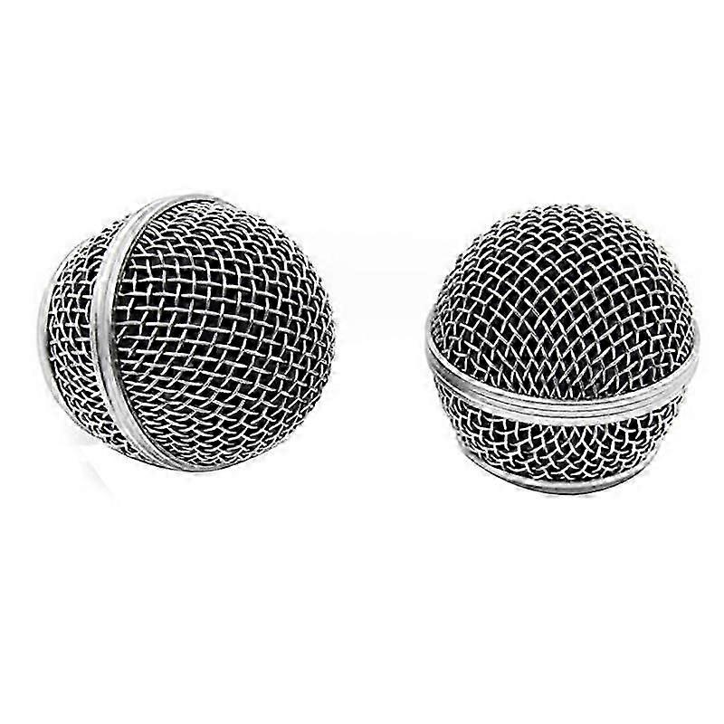 2pcs Microphone Grille Replacement Mic Microphone Grill Mount Wired Wireless Microphone Accessories