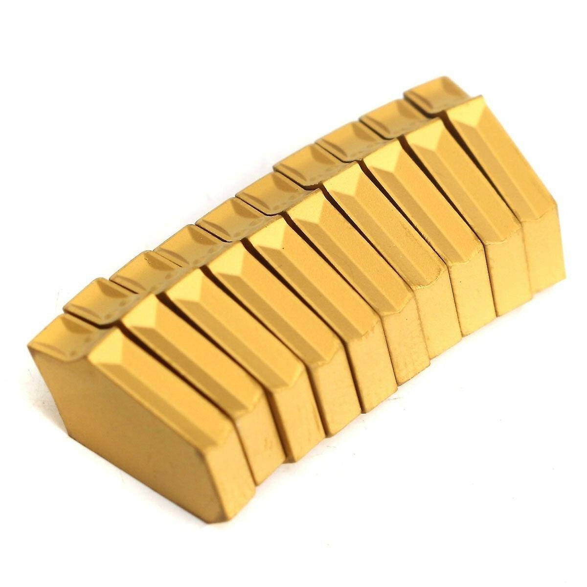 10Pcs Cut Off Grooving Inserts For Zq2020-3 Holder Turning Tool