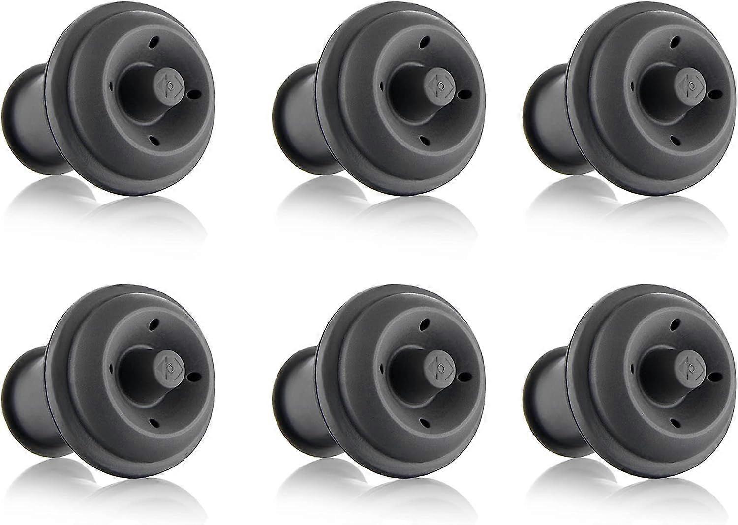 6 pcs - caps for vacuum pump - gray