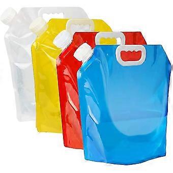 4pcs zusammenklappbarer Wasserbeutel 5l Wasserbeutel