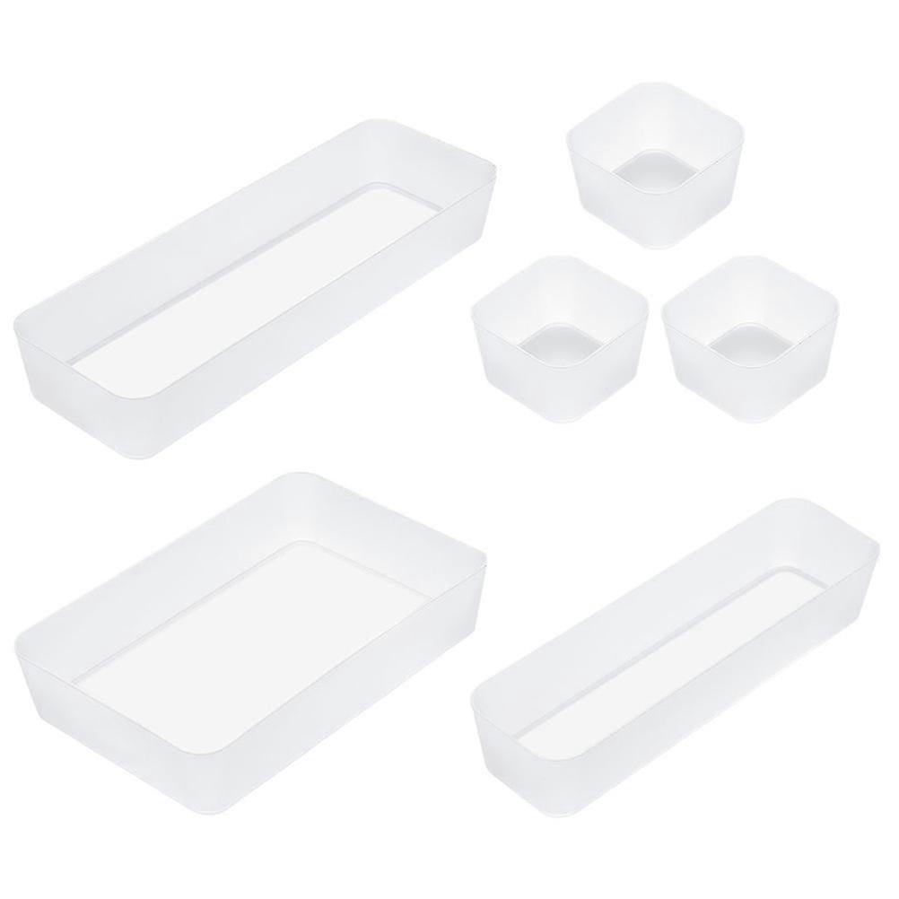 Plastic Desktop Storage Organizer Boxes for Storage 1Set Transparent