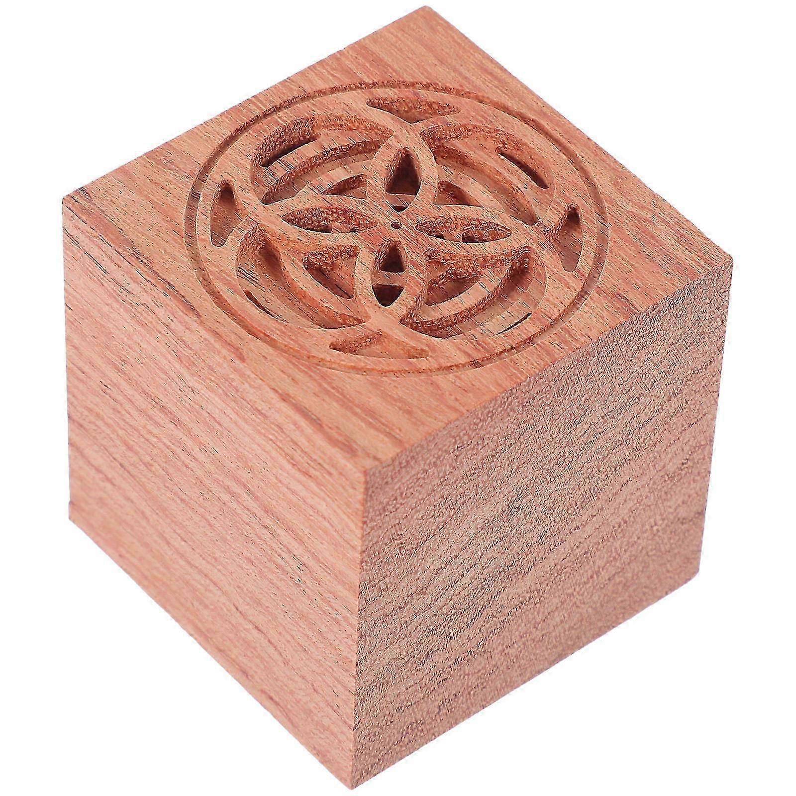 Wooden Cube Brown Aroma Diffuser for Aromatherapy, Suitable for Study Room, 1Pcs