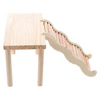 Hamster Cage Platform Wooden Hamster Ladder Toy for 1Set Pet Use