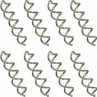 8 Pcs Spiral Bobby Hair Clip Rotating Hair Clip Without Scratches Round Head Spiral Hair Clip Diy Hair (gold)
