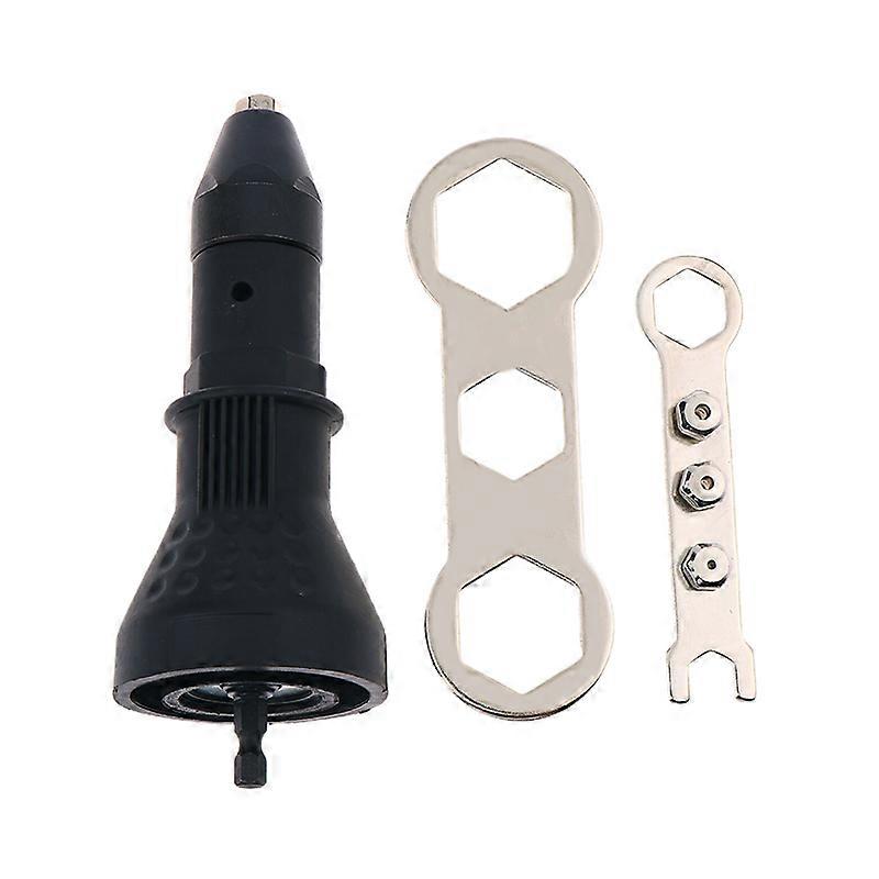 Electric Rivet Nut Gun Pull Drill Riveter Conversion Adapter compatible with Cordless Rivete Nozzle Nut Tool Multifunction Nail Gun Tool