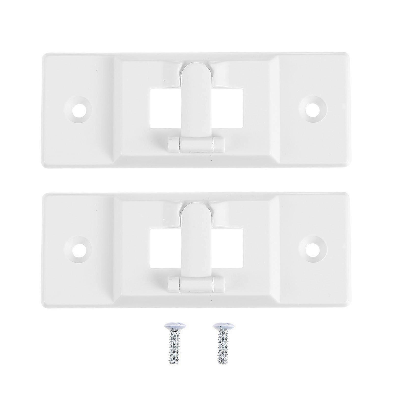 White Plastic Safety Switch Lock Covers Household Lids compatible with 2Pcs