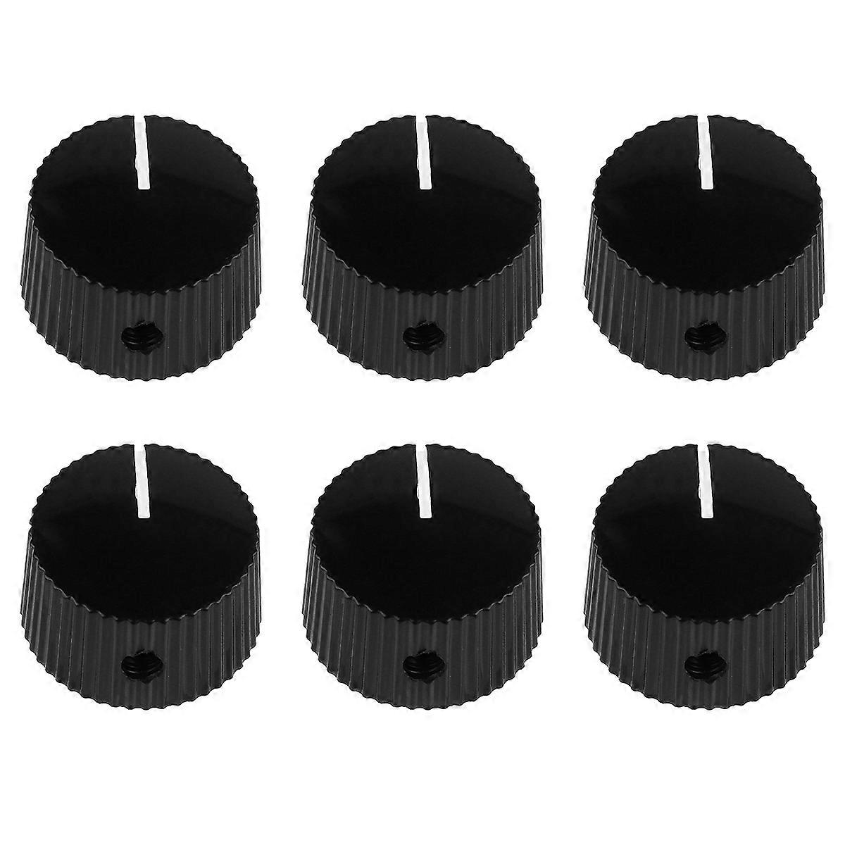 6Pcs Plastic Tone Volume Control Knobs with Wrench for Electric Guitar