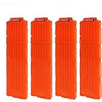 Nerf-kompatibles 18-Schuss-Magazin, robustes ABS-Kunststoff, 29 x 2,5 x 8 cm, Zubehör für Softdart-Pistolen