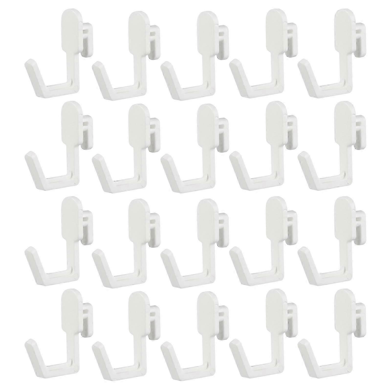 Crochets pour panneaux perforés Z7 pratiques en plastique, au design simple et robuste