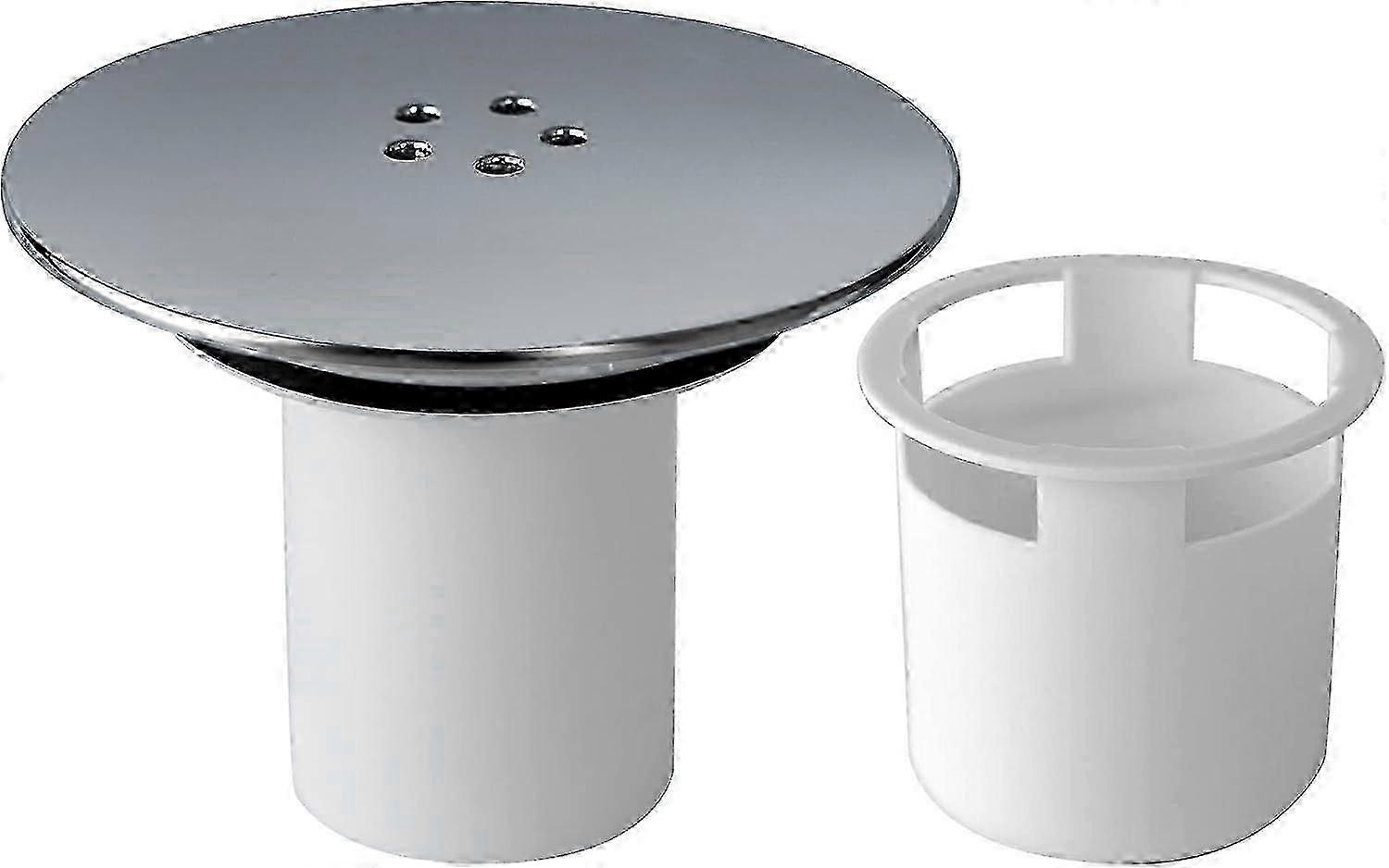 115mm Removable Chrome Shower Drain Cover Replacement