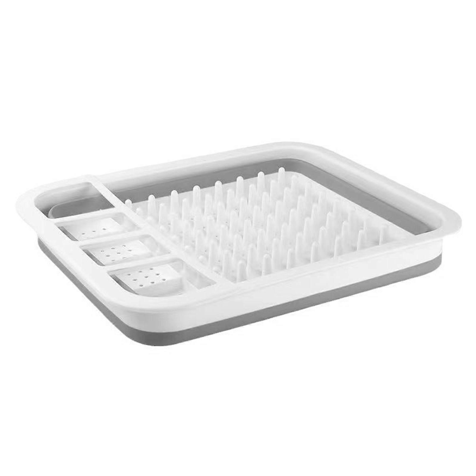 Foldable Tableware Dish Rack Space-saving collapsible design for easy storage. Compact RV or campers interior space