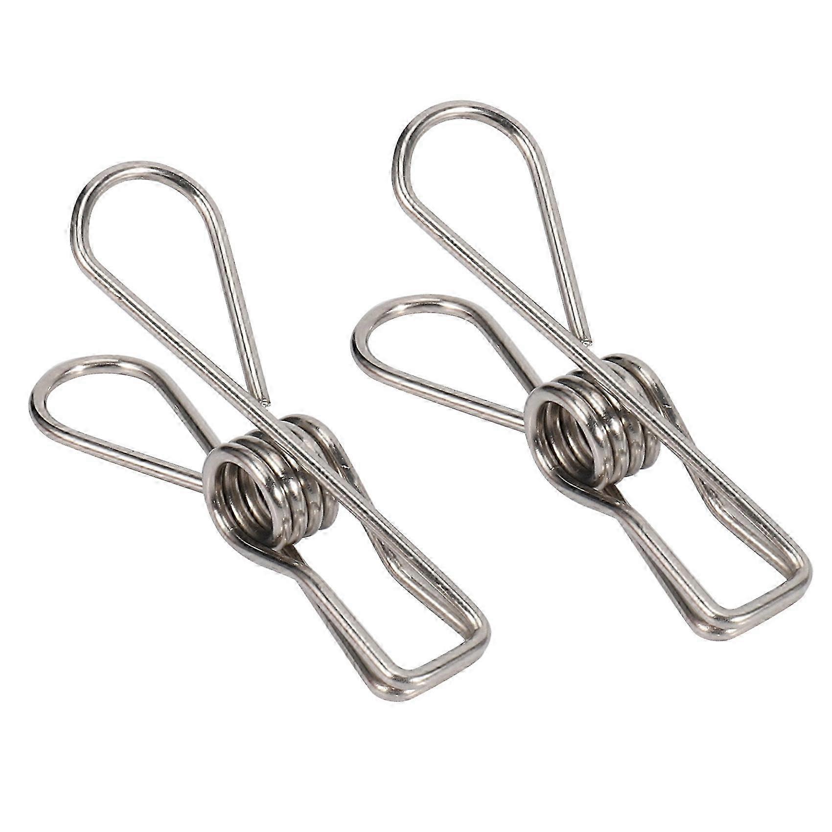 24 Pcs Stainless Steel Wire Clip, Multi-Function Clip, Utility Clip